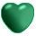 Crystal for Nail Art HS 3mm Heart 48/1 - Green HS48-7